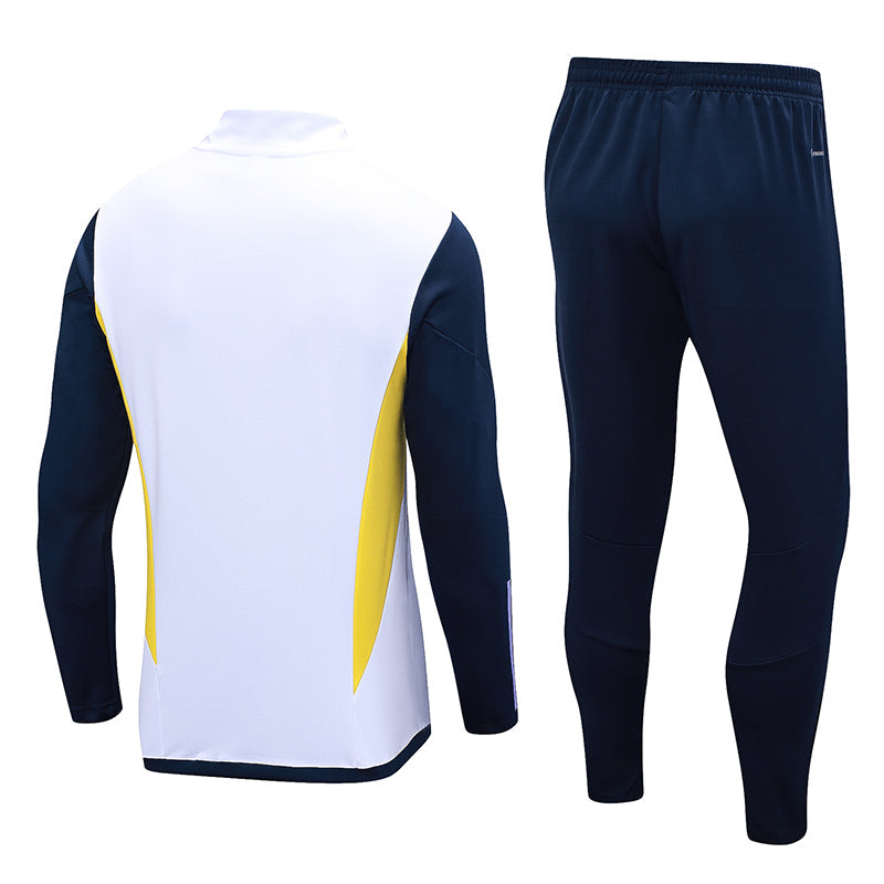 Real Madrid 23/24 White Blue Long Training Set
