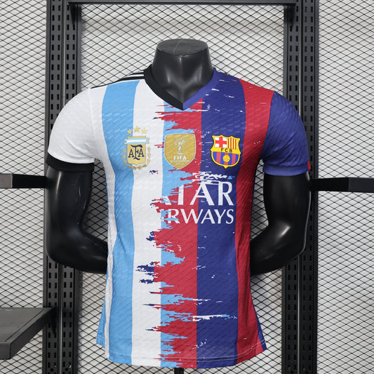 Lionel Messi Barcelona x Argentina Kit (Name+Number)