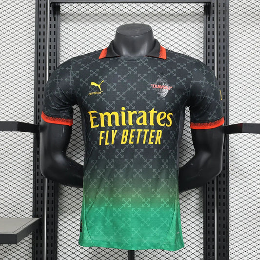 AC Milan x Off White Fourth Black Kit 24/25